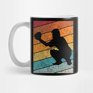 Baseball 2 Outdoor Sports Retro Sunset Design Mug